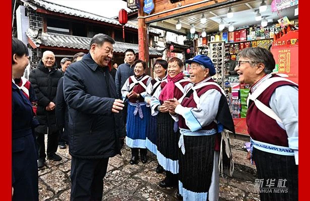习近平在云南丽江市考察调研