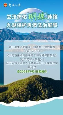 图解丨立法护佑“明珠”脉络 九湖保护再添法治屏障