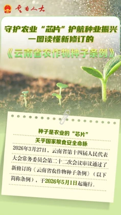 一图读懂新修订的《云南省农作物种子条例》